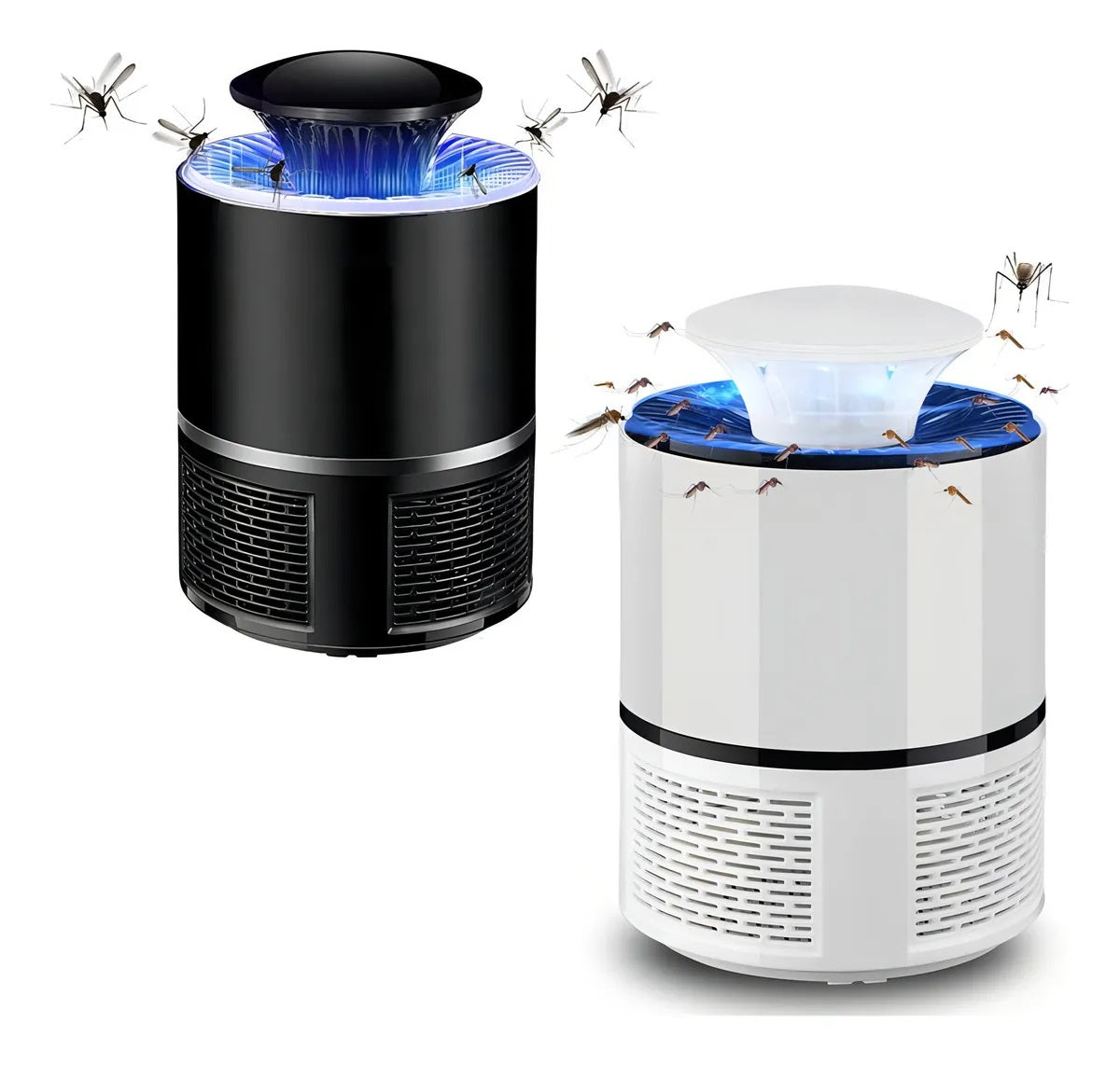 Lámpara mata insectos UV portátil con correa - vista lateral