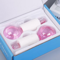 Masajeador Facial de Cristal Frío - Kit completo con 2 bolas y estuche