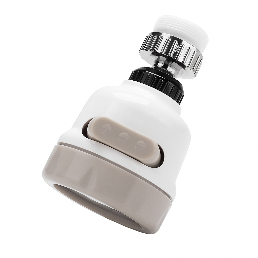 Adaptador giratorio 360 - acero inoxidable 304 y cuerpo ABS
